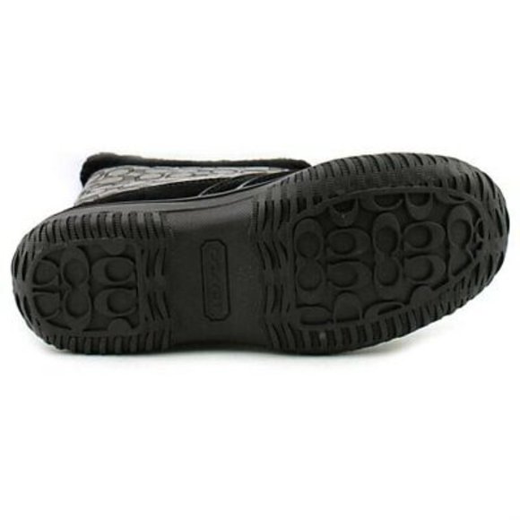 Women's Coach Sherman Black Suede Winter Boot - Picture 4 of 4